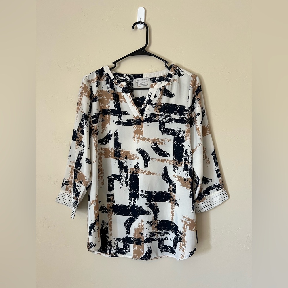 Van Heusen Bold Print Career Blouse